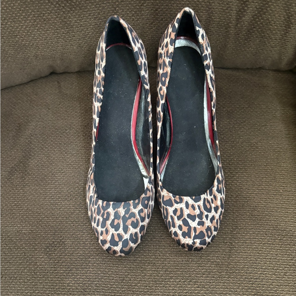 Rocket Dog Brown Leopard Print Heels